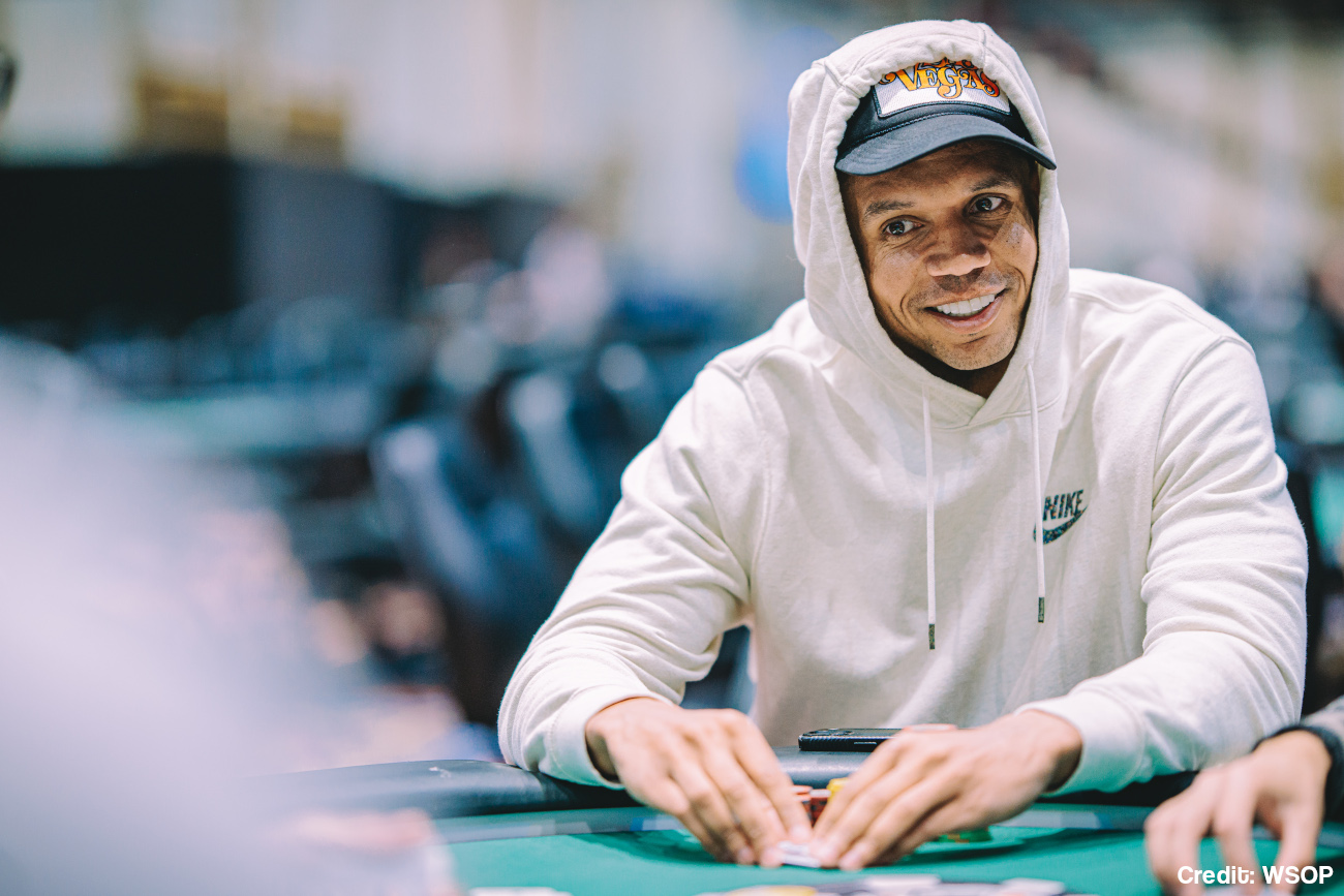 Phil Ivey playing in Event 43 -- 50k Poker Players Championship